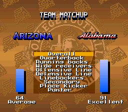 Bill Walsh College Football screenshot 5 for Sega Mega CD